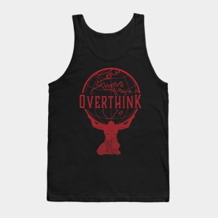 Ancient Greek Atlas God Overthink Earth Globe Tank Top